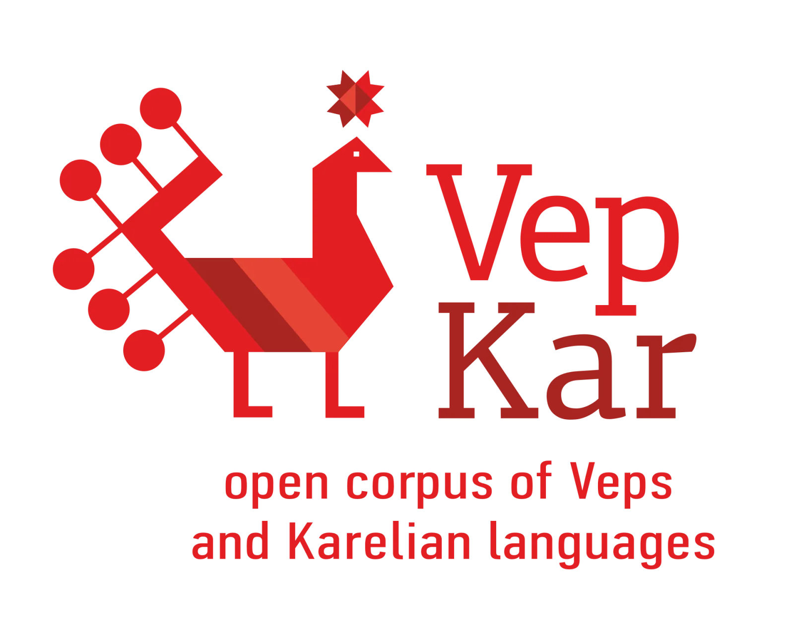 Логотип проекта VepKar. Открытый корпус языков веп и карельского диалекта.